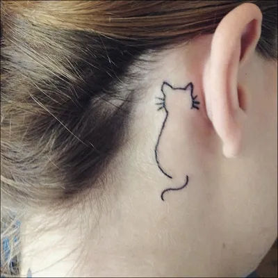20 минималистичных татуировок для тех, кто любит кошек | Прикол.ру - приколы,  картинки, фотки и розыгрыши!