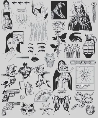 Набор временных переводных татуировок Милые рисунки и листики- купить по  выгодной цене в интернет-магазине OZON (422519599)
