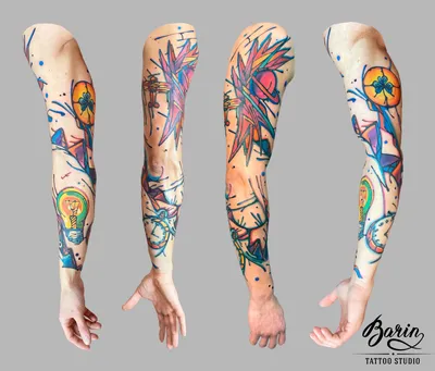 Цветные татуировки - заказать по доступной цене / Ptaha Tattoo Studio