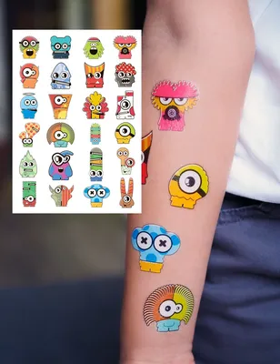 Татуировки временные переводные цветные татушки для детей и взрослых-  купить по выгодной цене в интернет-магазине OZON (894198016)