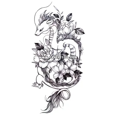 Временная татуировка Дракон (ID#1947649650), цена: 30 ₴, купить на 