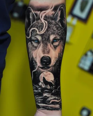 40 Татуировок - Тату Волк на предплечье || Wolf tattoo on forearm - YouTube