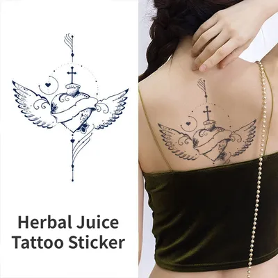 АртКарма Переводные цветные татуировки Цветы Бабочки женские
