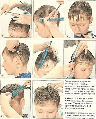 Техника стрижки волос 