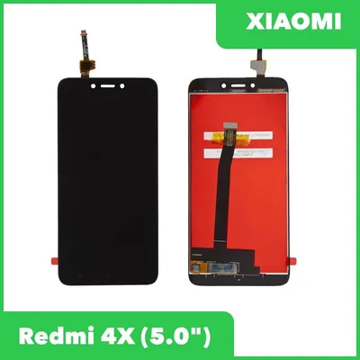 LCD дисплей для Xiaomi Redmi 4X в сборе с тачскрином (черный) 0L-00033296  купить в Минске, цена