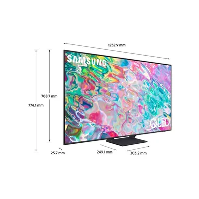 Samsung QE75Q80C - 75-дюймовый QLED Smart TV с разрешением 4K, HDR10+ и  функцией Ambient Mode.
