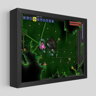 Terraria Plantera Shadowbox Art | Artovision