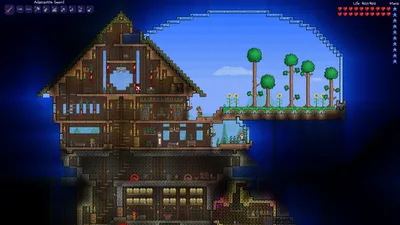 Terraria строим дом» — создано в Шедевруме