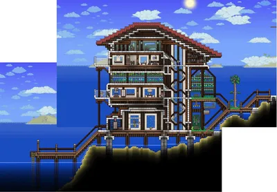 Скачать Terraria "Уютный дом" - Дома