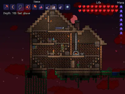 А какой у тебя дом? — Terraria — Игры — : социальная сеть для  геймеров