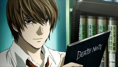 Скачать обои надпись, кира, death note, рюук, тетрадь смерти, минимализм,  раздел аниме в разрешении 2560x1600