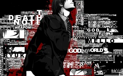 Обои свет, кресло, спит, листы, парень, цепи, Death Note, тетрадь смерти,  Lawliet картинки на рабочий стол, раздел прочее - скачать