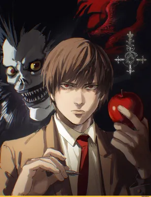 Обои Light, Death Note, Лайт, Тетрадь смерти, Anime, Рюк, Ryuk картинки на  рабочий стол, раздел прочее - скачать