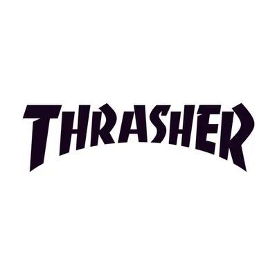 Thrasher Logo Skateboard sticker  black si | eBay