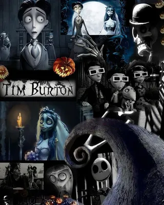 История Тима Бертона поделилась фотографией в Instagram: «#timburton #collage #nightmarebeforechristmas #corpsebride #frank… | Тим Бертон, Тим Бертон, Коллаж из фильма