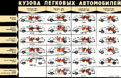 Типы кузовов легковых автомобилей картинках картинки