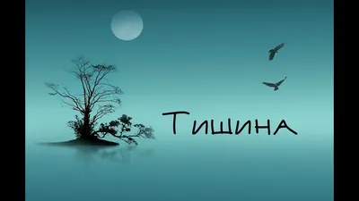 Тишина 55 картинок