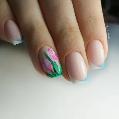 masterclass_nailartclub@instagram on Pinno: Яркие тюльпаны на ногтях 💐🌷  Этот и еще ...