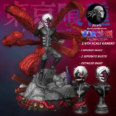 Black and White Studio 1/6 Tokyo Ghoul Chair Kaneki Ken Statue |   – GK Loot