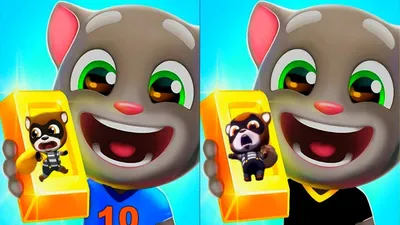 Ушастик Кидс - Бег за золотом Анджела Джин против Хитрого Енота Talking Tom  Gold Run — Ютуб для детей