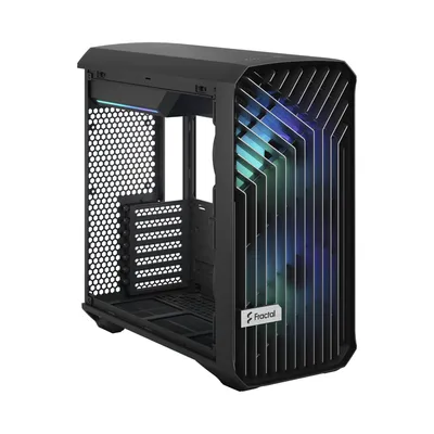 Fractal Design Torrent Compact RGB Black TG Light Tempered Glass  High-Airflow ATX Computer Case - 