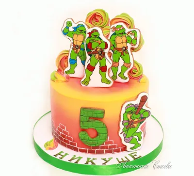 Delicious Ninja Turtles Cake in Kiev