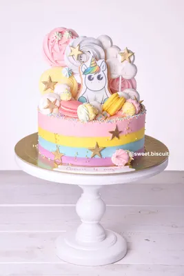 Торт с Единорогом / Unicorn rainbow Cake | Торт с пони, Тематические торты,  Радужный торт