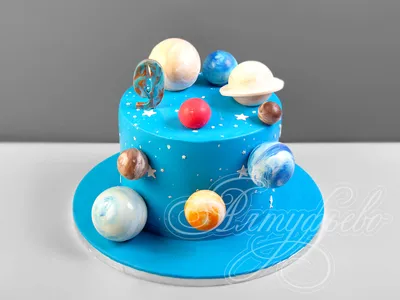 Как задекорировать торт в космическом стиле - YouTube
