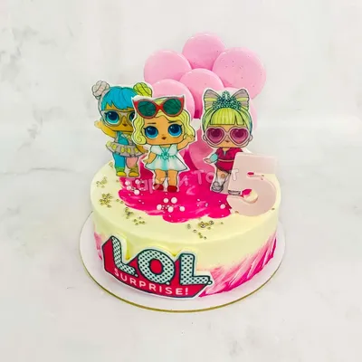 Детский торт "Куклы Лол-4 с фигурками" 1700руб + фигурки 4000 – купить торт  на заказ в Москве