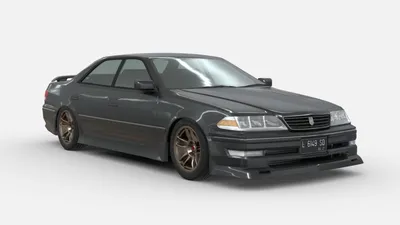 Toyota Mark 2 Белая блестящая Toyota…» — создано в Шедевруме