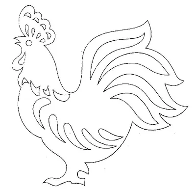 трафарет петуха - Поиск в Google | Rooster silhouette, Halloween pumpkin  carving stencils, Chicken outline