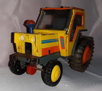 Набор: синий трактор игрушка, зеленый, красный, жёлтый 4 шт, машинки для  мальчиков - купить с доставкой по выгодным ценам в интернет-магазине OZON  (1249507153)