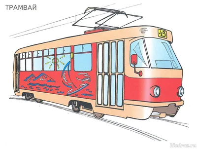 Мультфильм про трамвай. Развивающий мультик про транспорт. Хочу Знать Все -  YouTube
