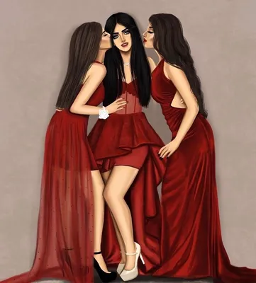 Картинка три сестры с приколом - 80 фото