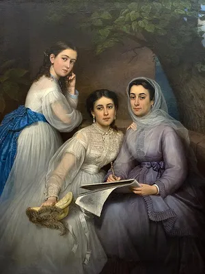 Три сестры нарисованные картинки