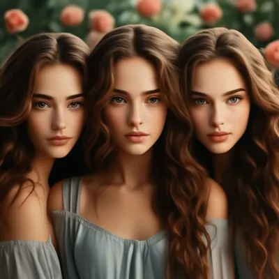 Три сестры» картина Майкова Игоря маслом на холсте — купить на 