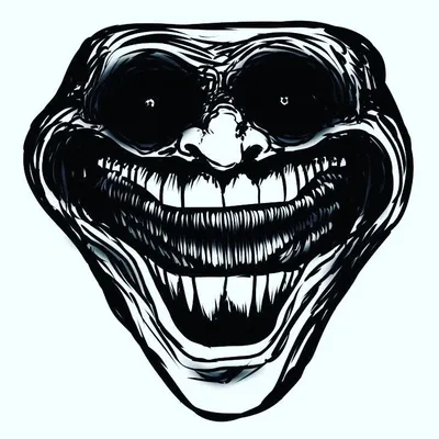 Doomer trollface | Troll face, Troll, Face