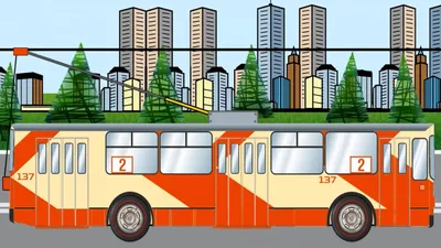 Мультик - Раскраска. Учим Цвета - Городской транспорт - Автобус, Троллейбус,  Маршрутка - YouTube