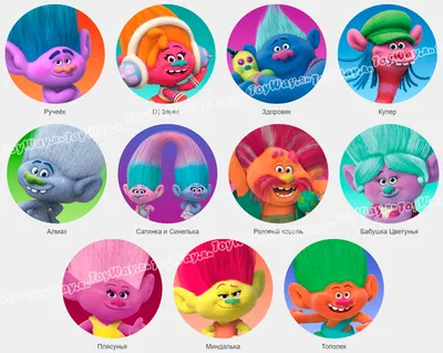 Купить игрушки из мультика Тролли (Trolls 1,2) в интернет магазине ToyWay