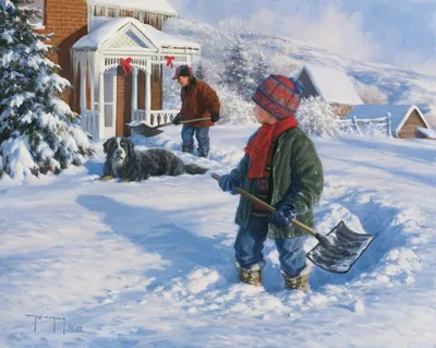 Картинки Труд людей зимой для детей (39 шт.) - #13017
