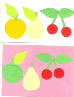 Аппликация фрукты и овощи - 74 фото идеи аппликаций для детей