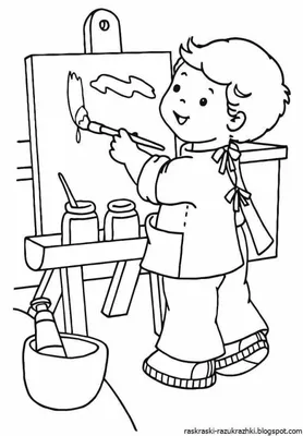 Раскраски Картинки для для детей профессии людей (38 шт.) - скачать или  распечатать бесплатно #7449