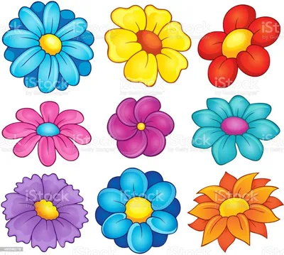 Рисунки цветов для детей - 72 фото