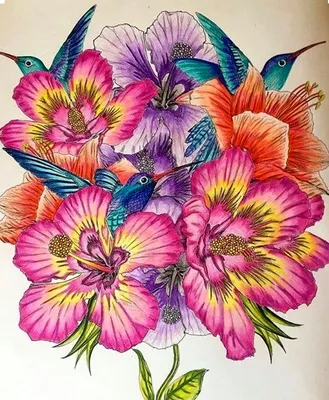 Цветы Срисовки Легкие Пошаговые (800 Рисунков) Рисунки Для Начинающих  Карандашом Простые Идеи Красивые Картинки