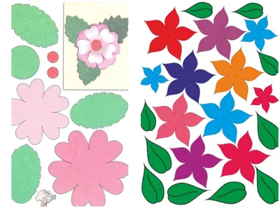 240+ красивых шаблонов цветов для распечатки и вырезания из бумаги