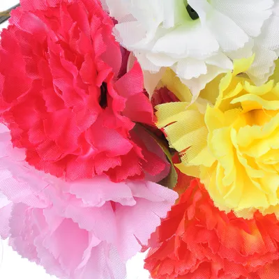Цветок искусственный в виде гвоздики, 35-40 см, пластик, 6 цветов купить по  низкой цене - Галамарт