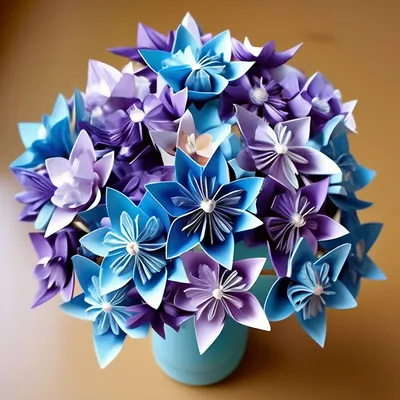 Оригами цветы из бумаги. | ☆ 𝐊𝐈𝐁𝐈. Поделки из бумаги ☆ | Дзен