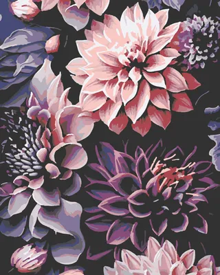 Картина по номерам 40х50 Цветы Абстракция - купить с доставкой по выгодным  ценам в интернет-магазине OZON (980733300)