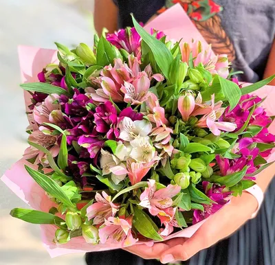 Цветы Букет из альстромерии доставка Владивосток Цветочный король доставка