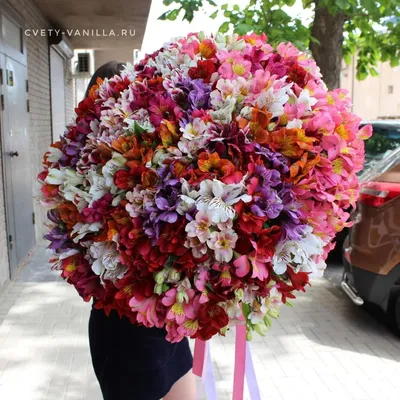 Альстромерии искусственные цветы, ветка 44 см – купить в Казани | «С  Нежностью»